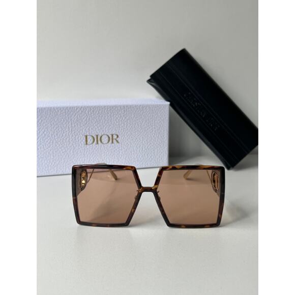 NEW Dior 30Montaigne SU Brown Oversized Square Sunglasses main image 6